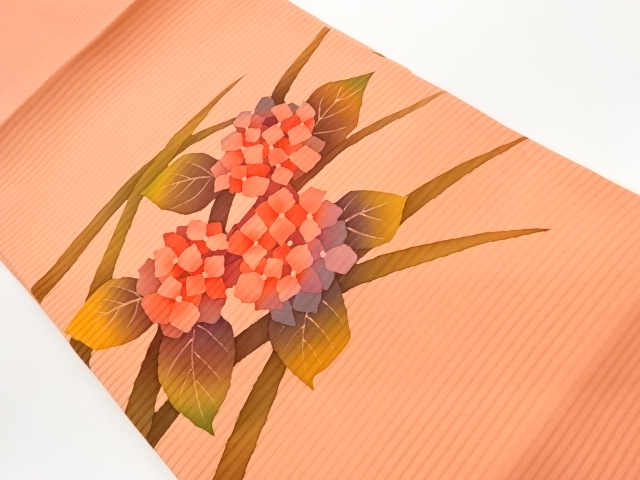 JAPANESE NAGOYA OBI FOR SUMMER / SHIOZE / HYDRANGEA / ARTIST WORK